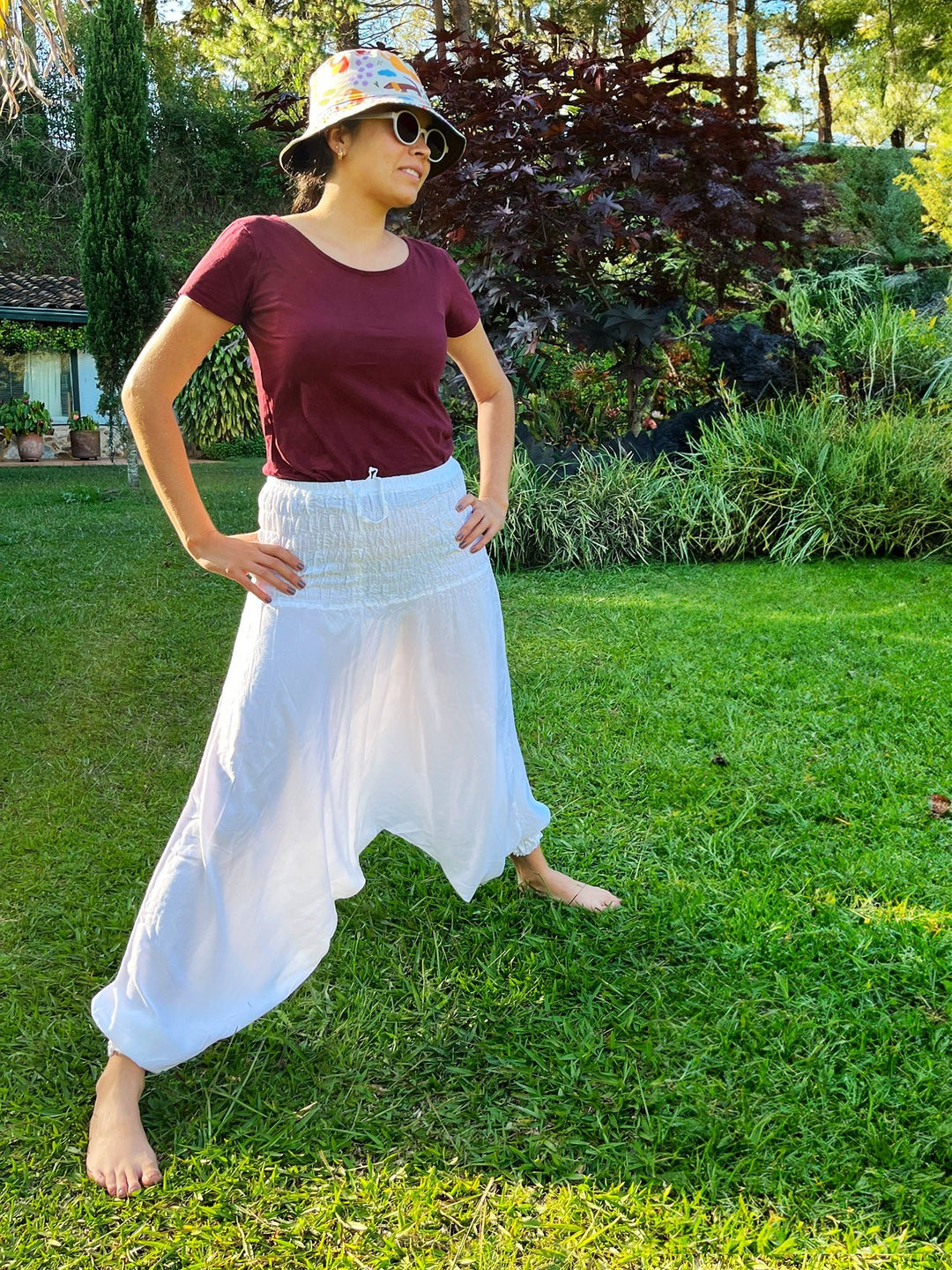 Boho Vana Blanco - Pantsforlove Pantalones anchos, pantalones yoga