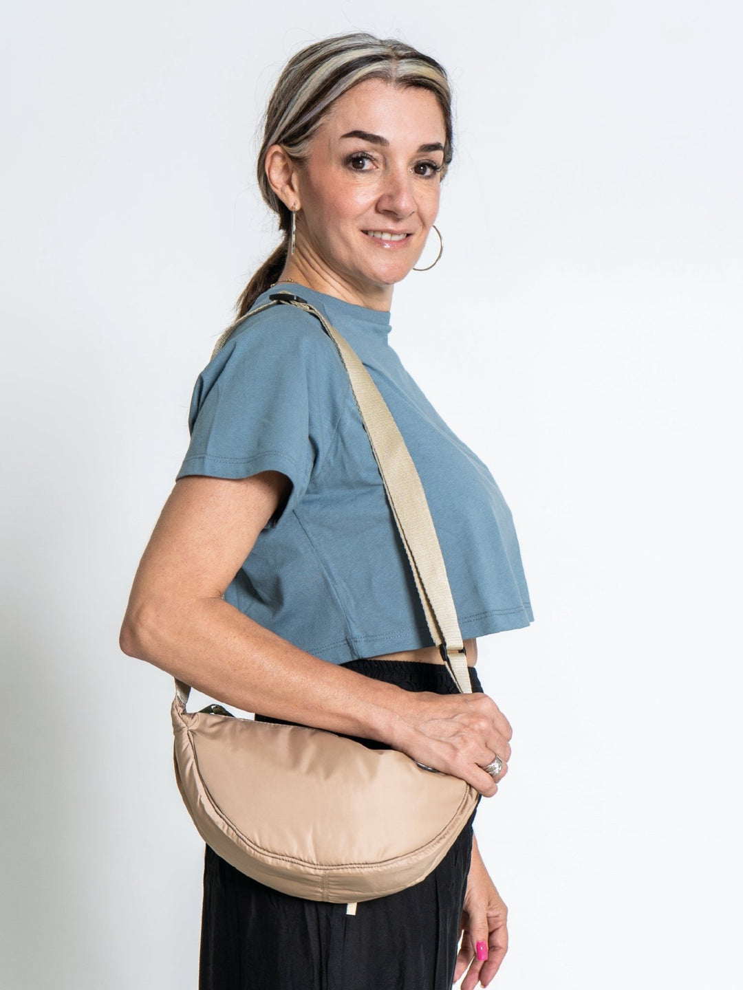 Bolso Banana Bag Crema - Pantsforlove Pantalones anchos, pantalones yoga