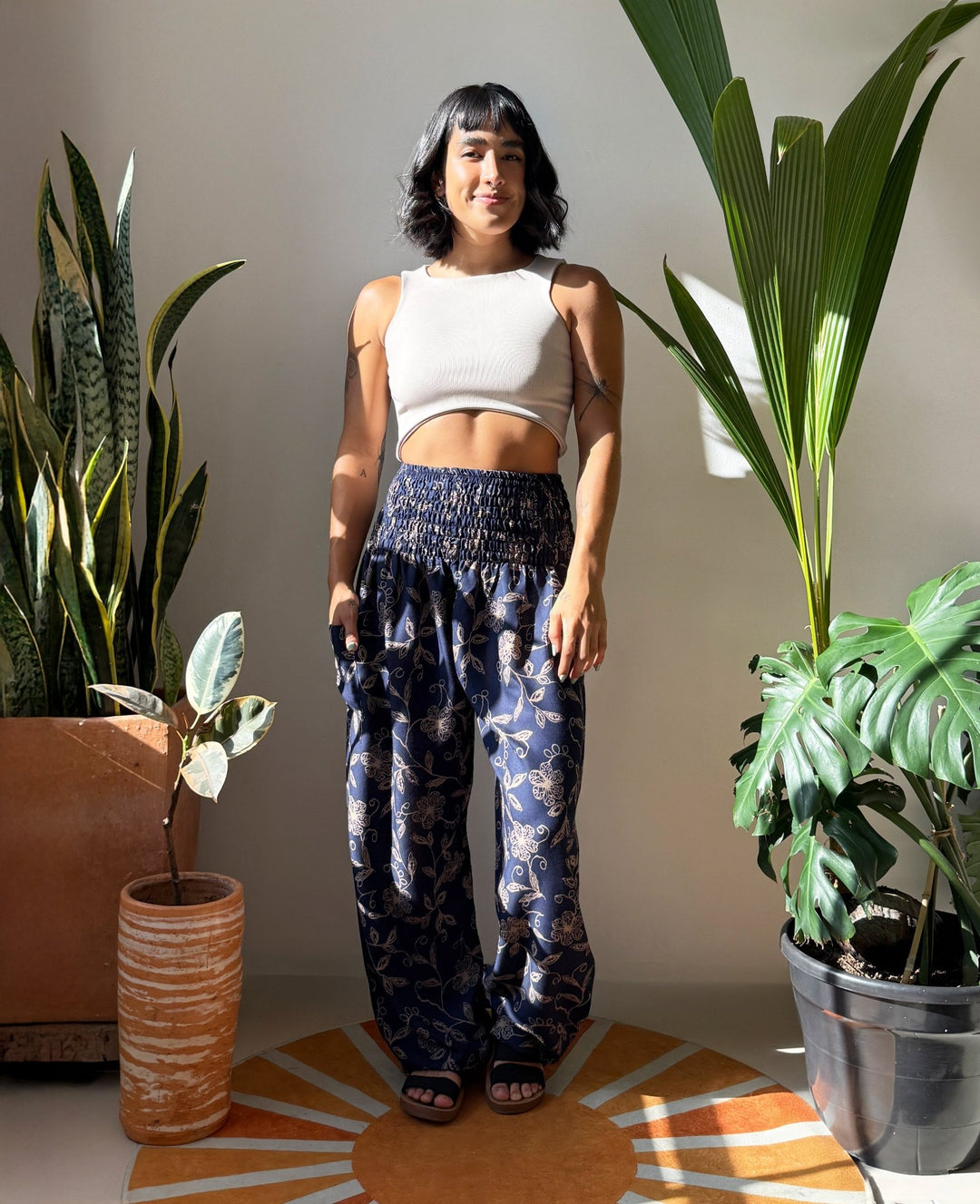 Harem Silvestre Azul - Pantsforlove Pantalones anchos, pantalones yoga