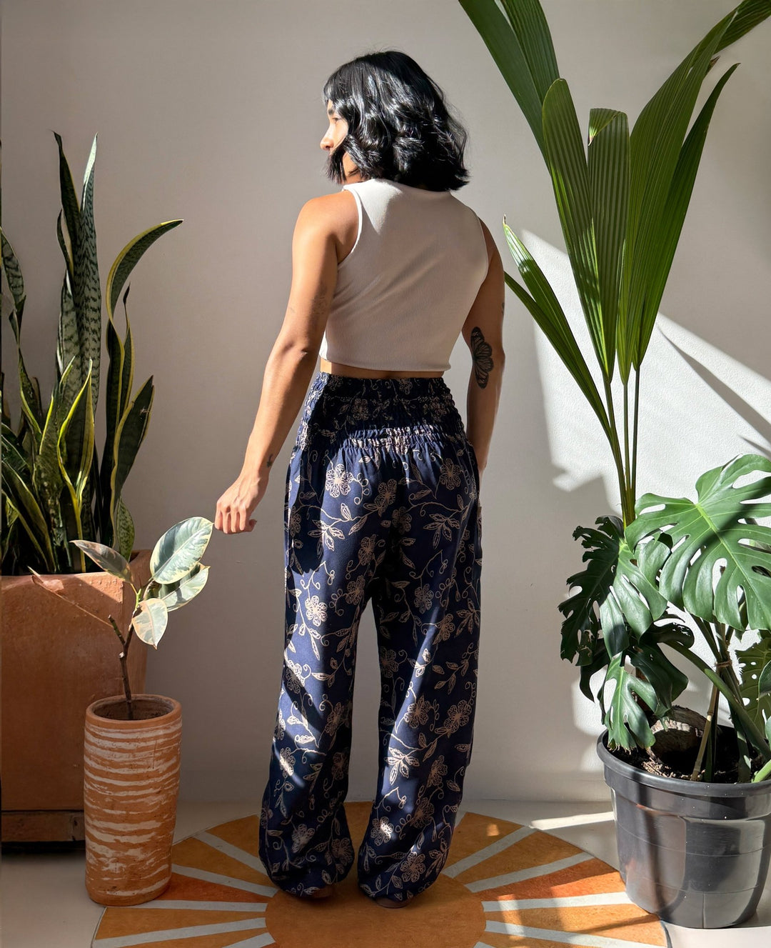 Harem Silvestre Azul - Pantsforlove Pantalones anchos, pantalones yoga