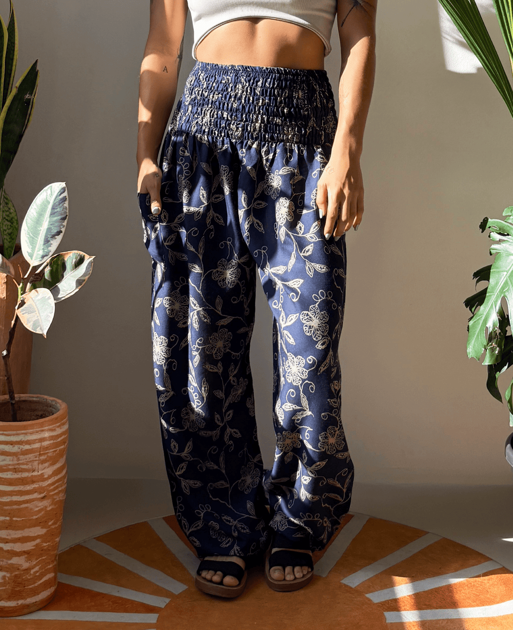 Harem Silvestre Azul - Pantsforlove Pantalones anchos, pantalones yoga