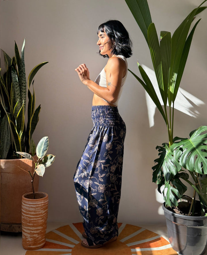 Harem Silvestre Azul - Pantsforlove Pantalones anchos, pantalones yoga