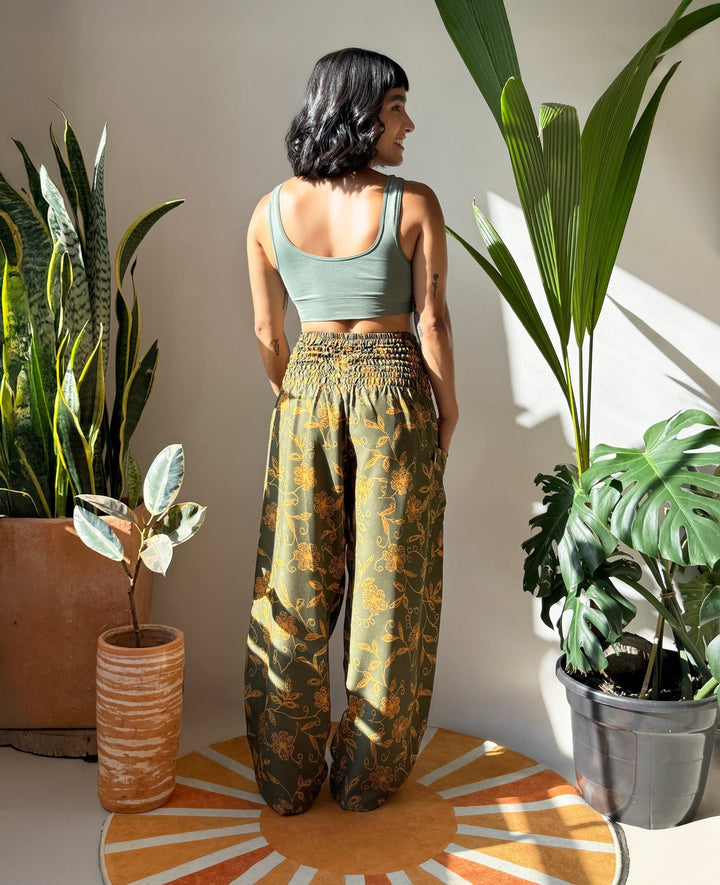Harem Silvestre Verde - Pantsforlove Pantalones anchos, pantalones yoga