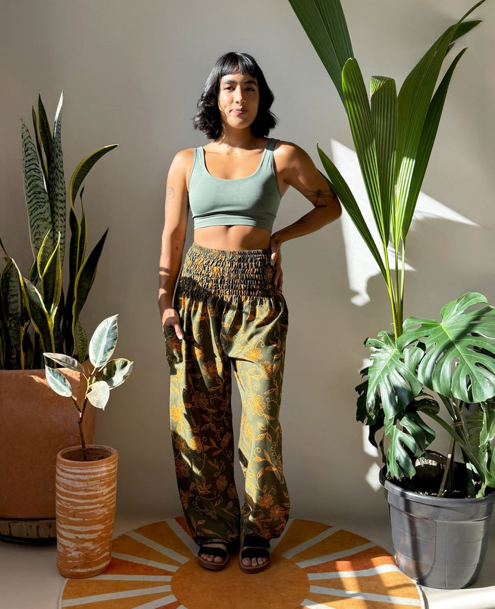 Harem Silvestre Verde - Pantsforlove Pantalones anchos, pantalones yoga