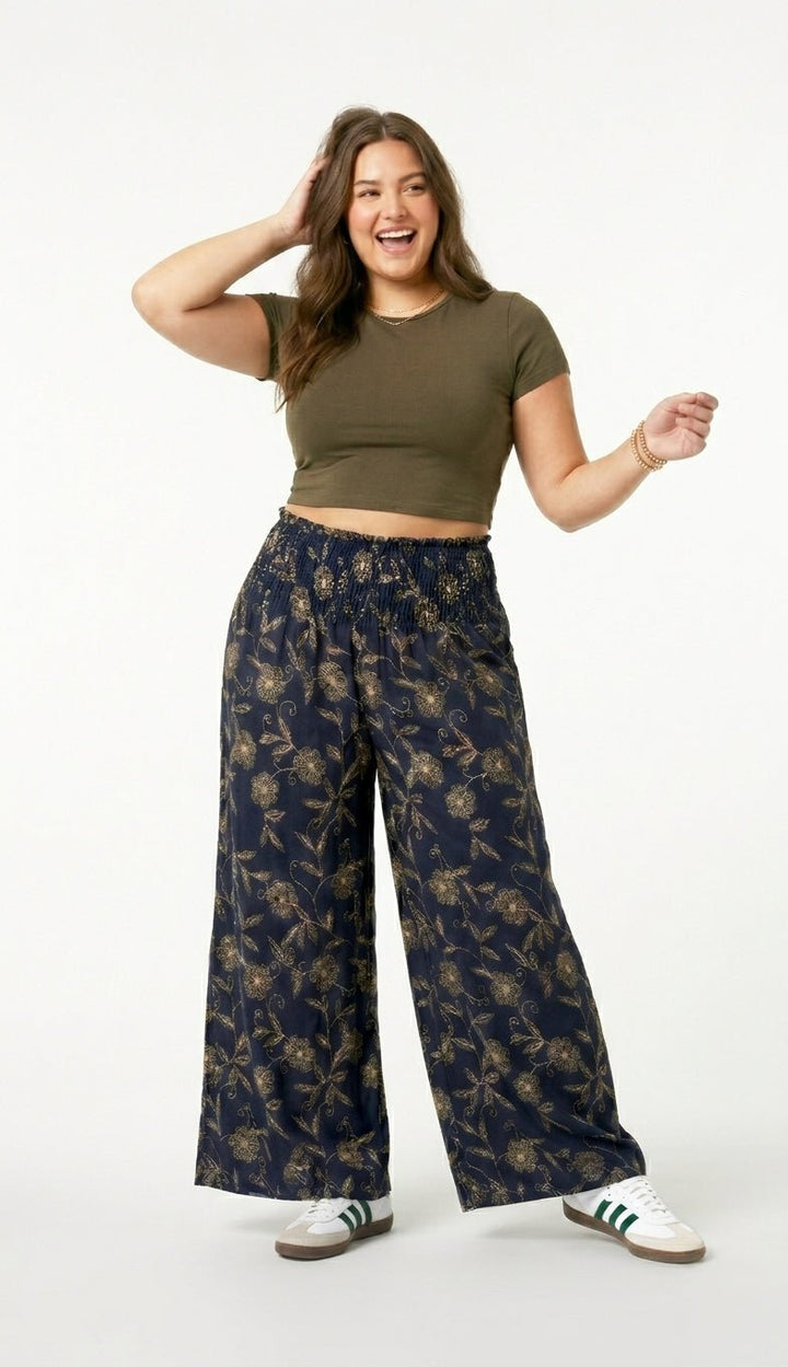 Nuevo: Palazzo Silvestre Azul - Pantsforlove Pantalones anchos, pantalones yoga