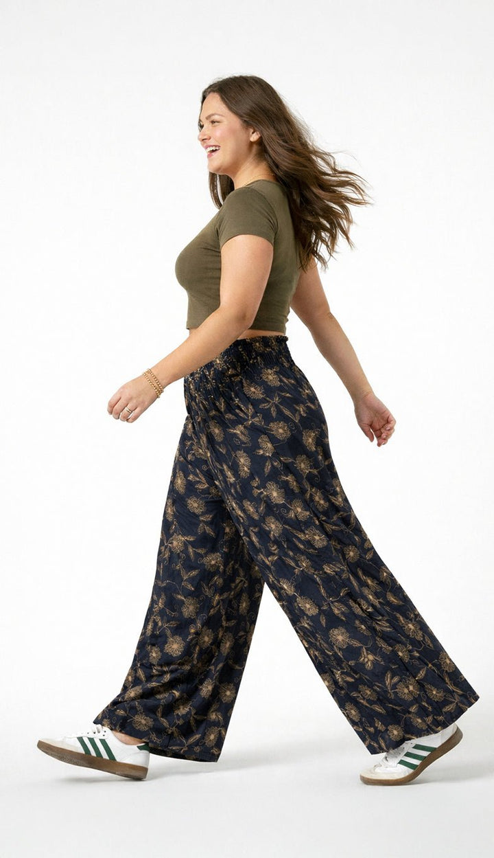 Nuevo: Palazzo Silvestre Azul - Pantsforlove Pantalones anchos, pantalones yoga