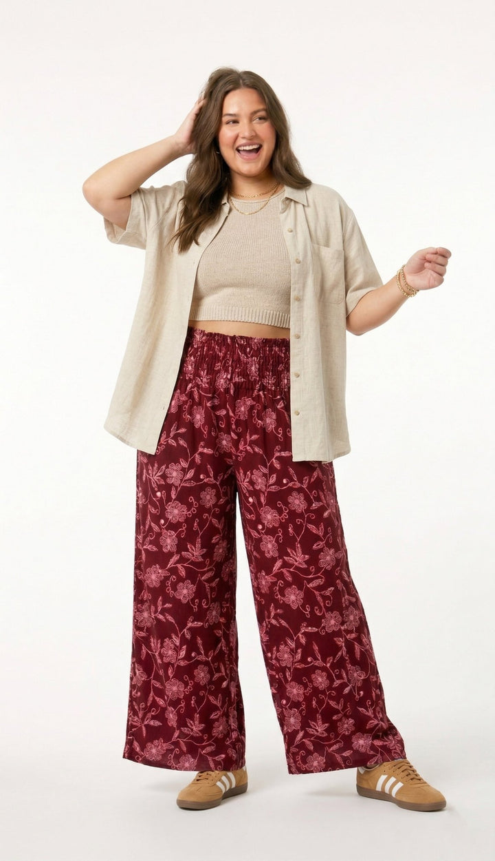 Nuevo: Palazzo Silvestre Rojo - Pantsforlove Pantalones anchos, pantalones yoga