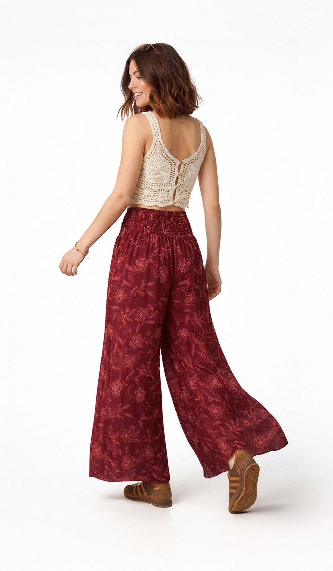 Nuevo: Palazzo Silvestre Rojo - Pantsforlove Pantalones anchos, pantalones yoga