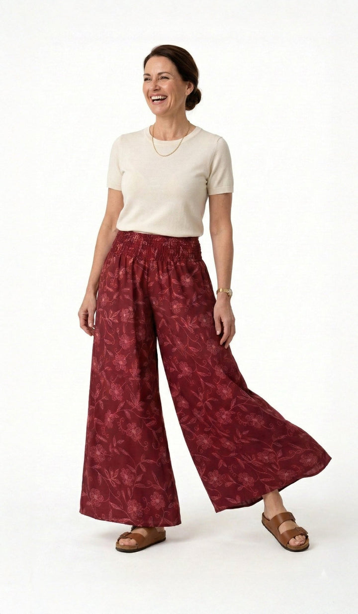 Nuevo: Palazzo Silvestre Rojo - Pantsforlove Pantalones anchos, pantalones yoga
