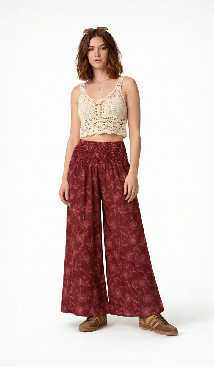 Nuevo: Palazzo Silvestre Rojo - Pantsforlove Pantalones anchos, pantalones yoga