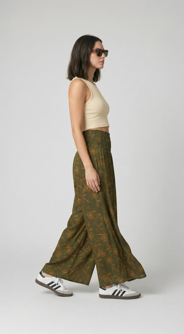 Nuevo: Palazzo Silvestre Verde - Pantsforlove Pantalones anchos, pantalones yoga