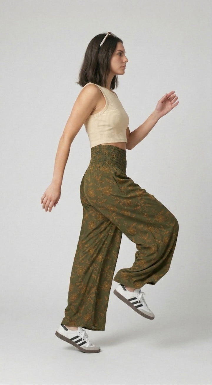 Nuevo: Palazzo Silvestre Verde - Pantsforlove Pantalones anchos, pantalones yoga