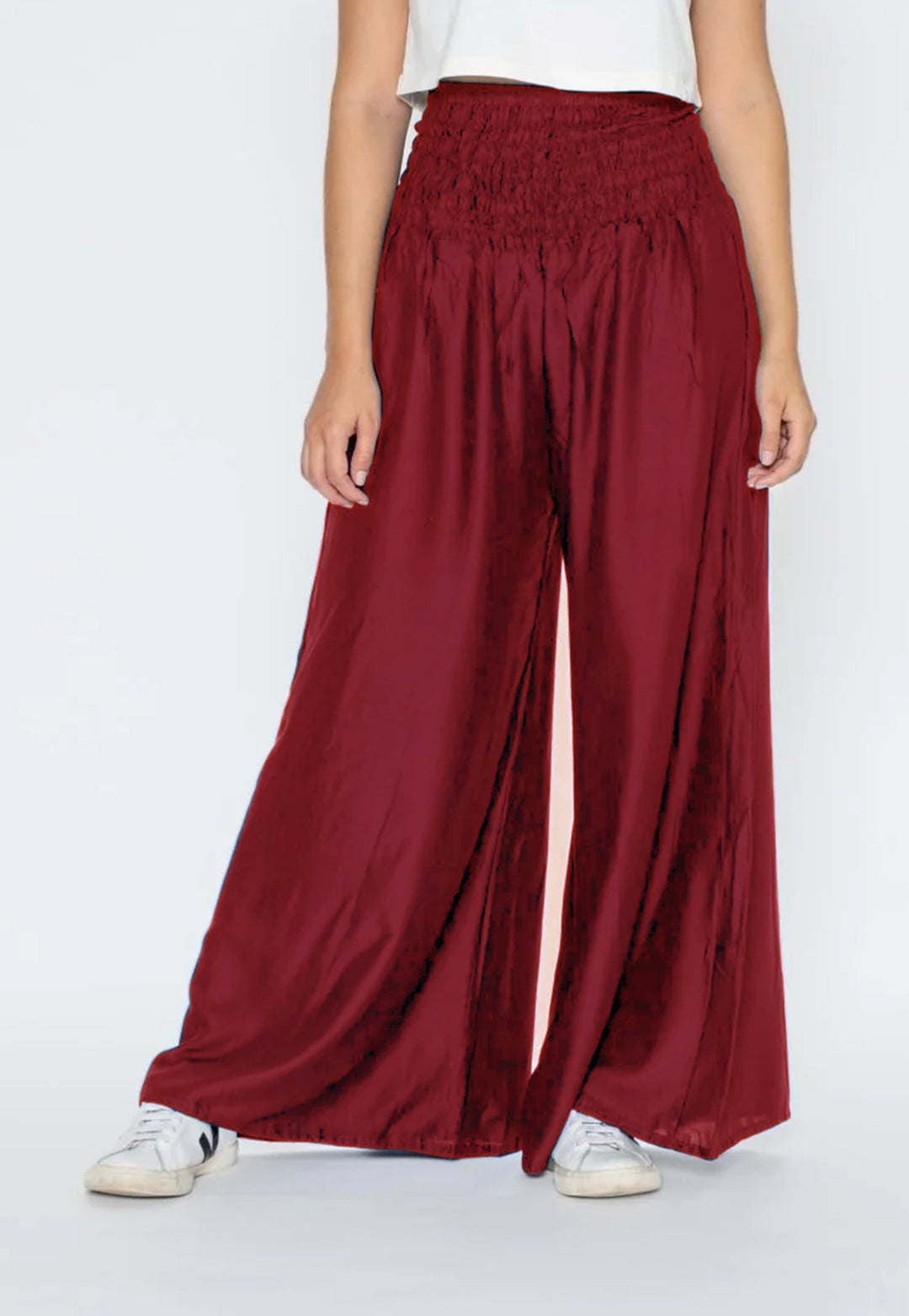 NUEVO: Pantalón Palazzo Rojo Burgundy - Pantsforlove Pantalones anchos, pantalones yoga