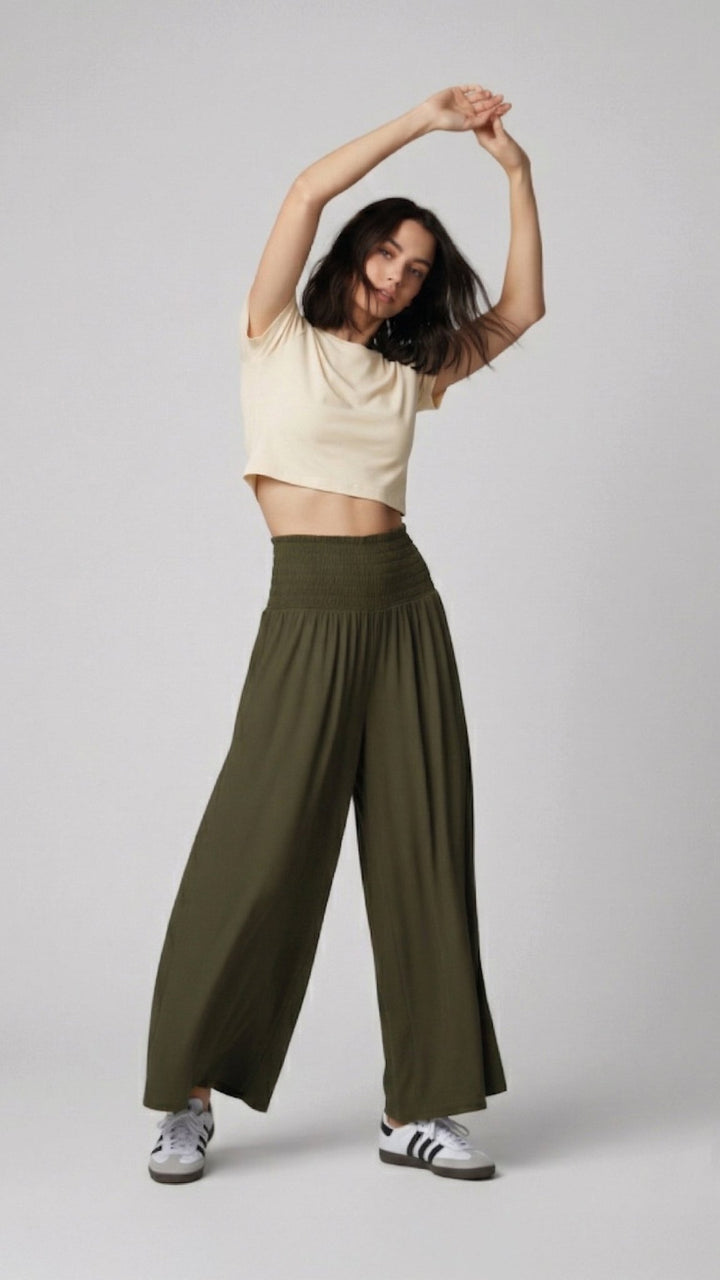 NUEVO: Pantalón Palazzo Verde - Pantsforlove Pantalones anchos, pantalones yoga
