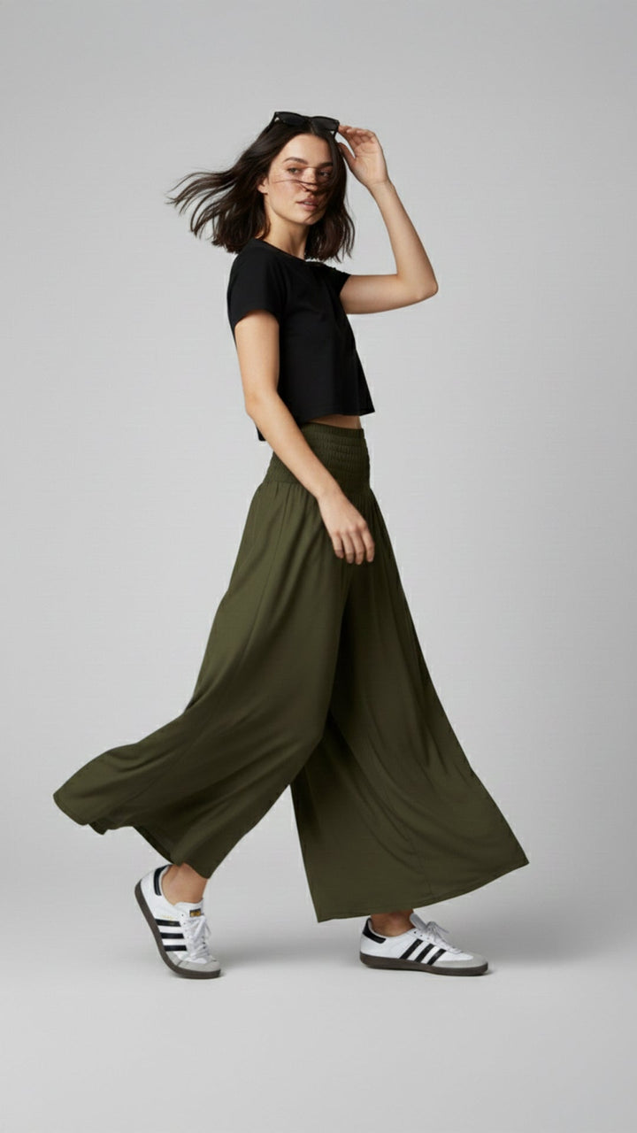 NUEVO: Pantalón Palazzo Verde - Pantsforlove Pantalones anchos, pantalones yoga