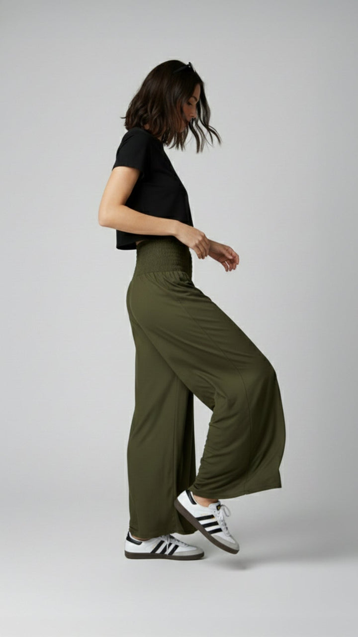 NUEVO: Pantalón Palazzo Verde - Pantsforlove Pantalones anchos, pantalones yoga