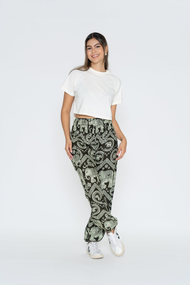 Pantalón Ahimsa Verde Naturaleza - Pantsforlove Pantalones anchos, pantalones yoga