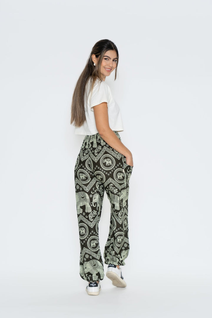 Pantalón Ahimsa Verde Naturaleza - Pantsforlove Pantalones anchos, pantalones yoga