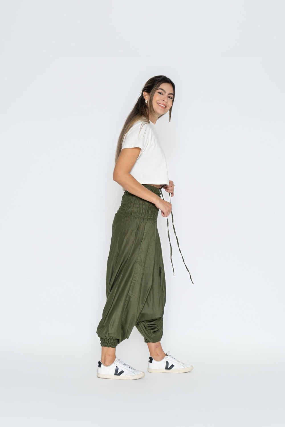 Pantalón Boho Vana Verde - Pantsforlove Pantalones anchos, pantalones yoga