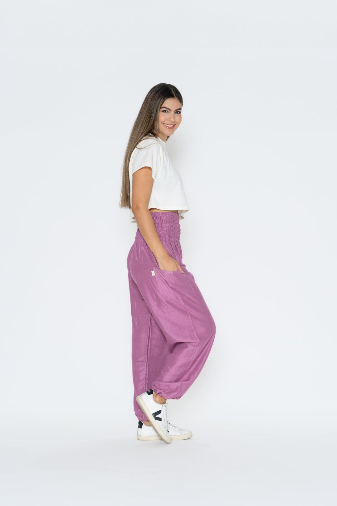 Pantalón Vana Magenta - Pantsforlove Pantalones anchos, pantalones yoga