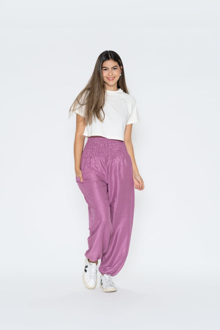 Pantalón Vana Magenta - Pantsforlove Pantalones anchos, pantalones yoga