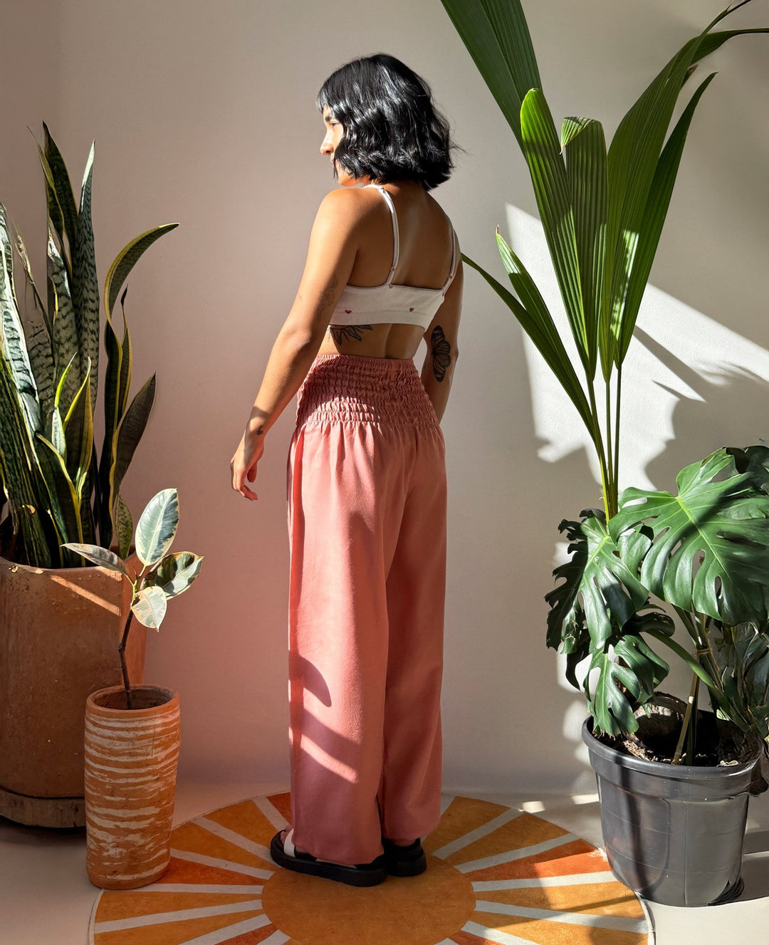 Vana Old Rose - Pantsforlove Pantalones anchos, pantalones yoga