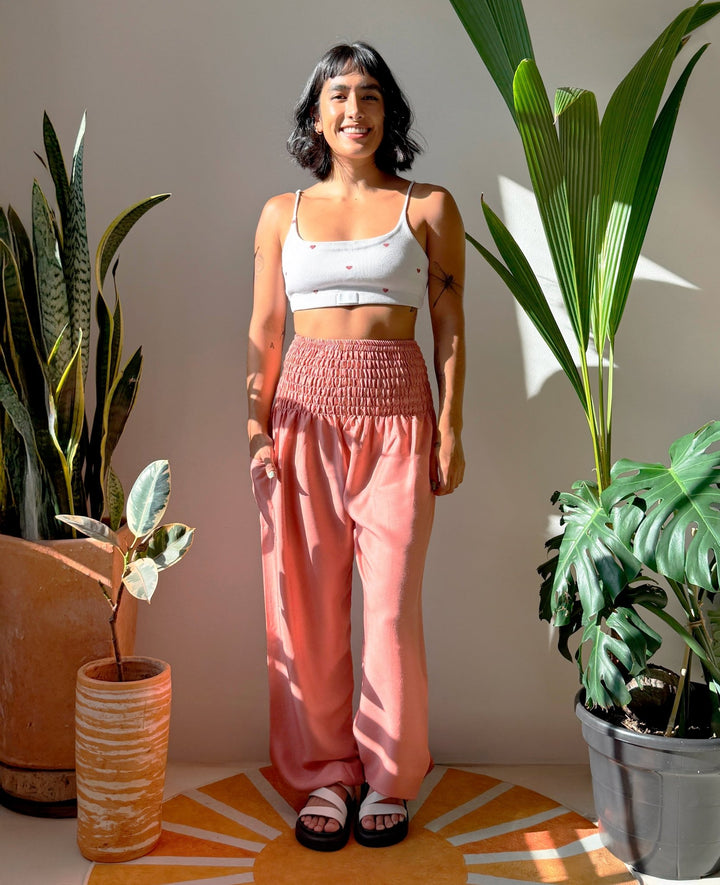 Vana Old Rose - Pantsforlove Pantalones anchos, pantalones yoga
