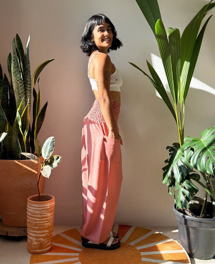 Vana Old Rose - Pantsforlove Pantalones anchos, pantalones yoga