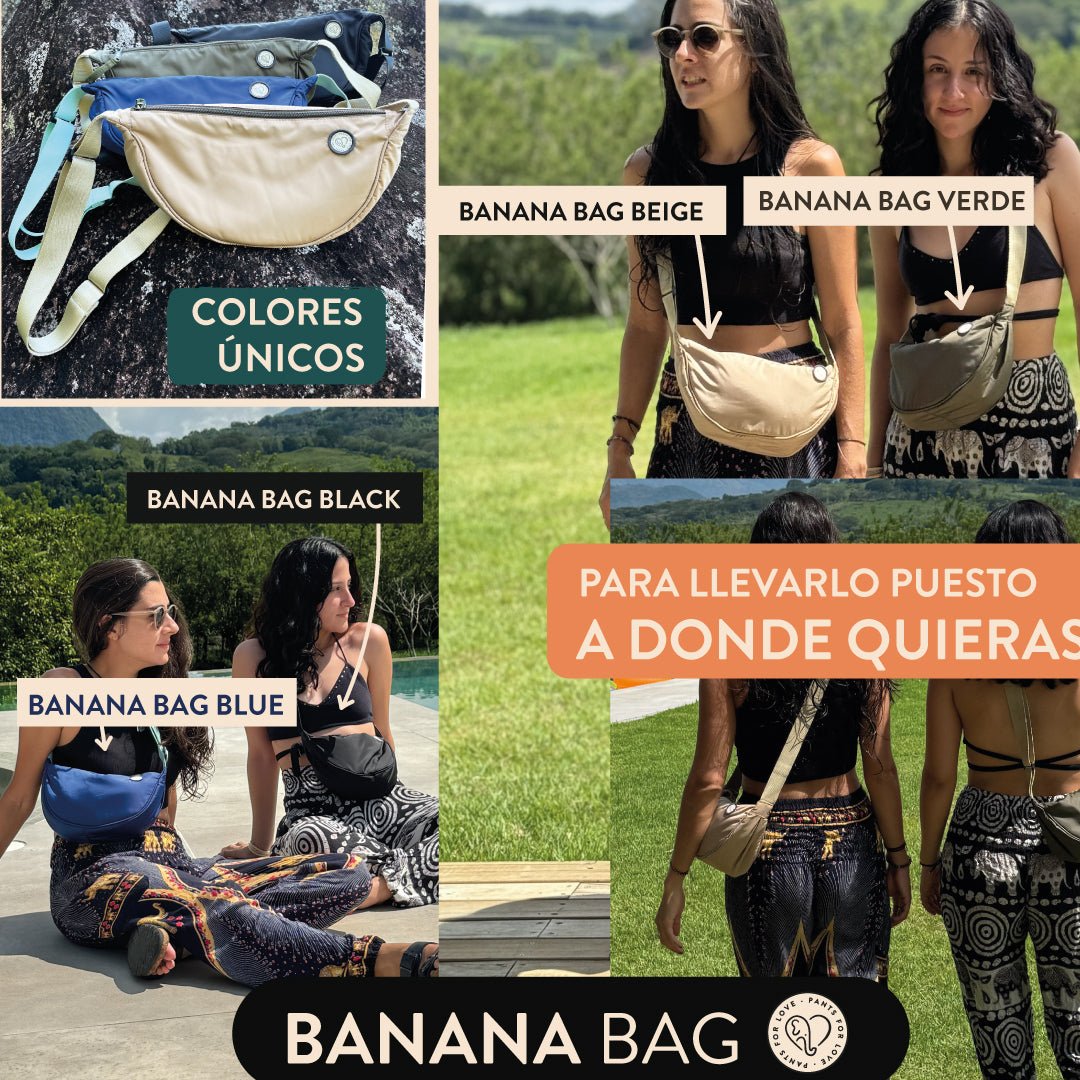 Banana Bag Negra - Pantsforlove Pantalones anchos, pantalones yoga