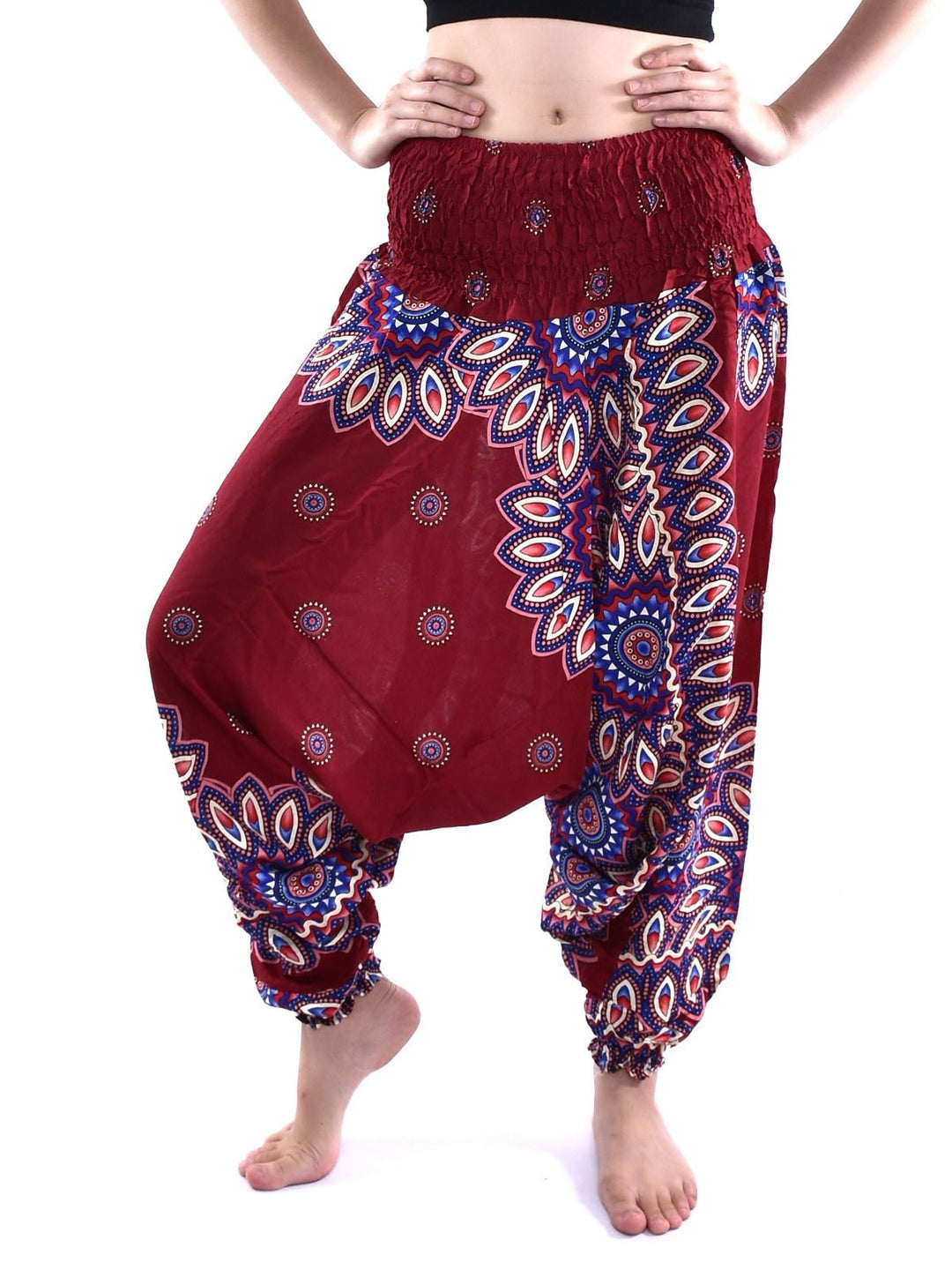 Mandala Rojo - Pantsforlove Pantalones anchos, pantalones yoga