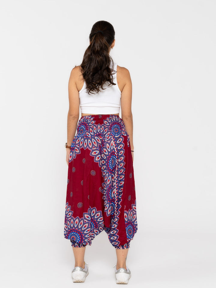 Mandala Rojo - Pantsforlove Pantalones anchos, pantalones yoga