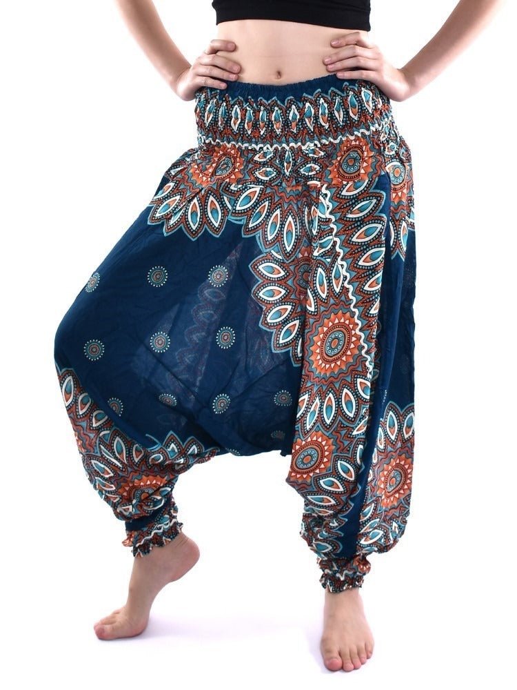Mandala Turquesa - Pantsforlove Pantalones anchos, pantalones yoga